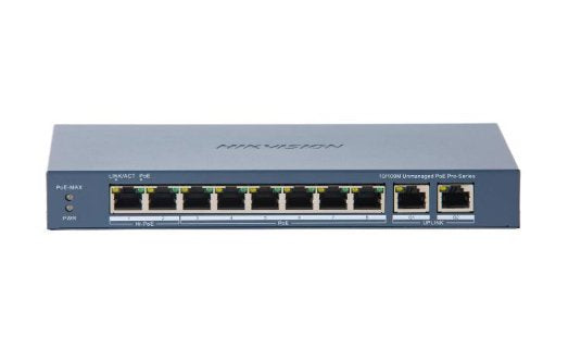 EAN 6936422129743 - Hikvision DS-3E0310HP-E(C) switch No administrado Fast Ethernet (10/100) Energía sobre Ethernet (PoE) Azu imagen 1