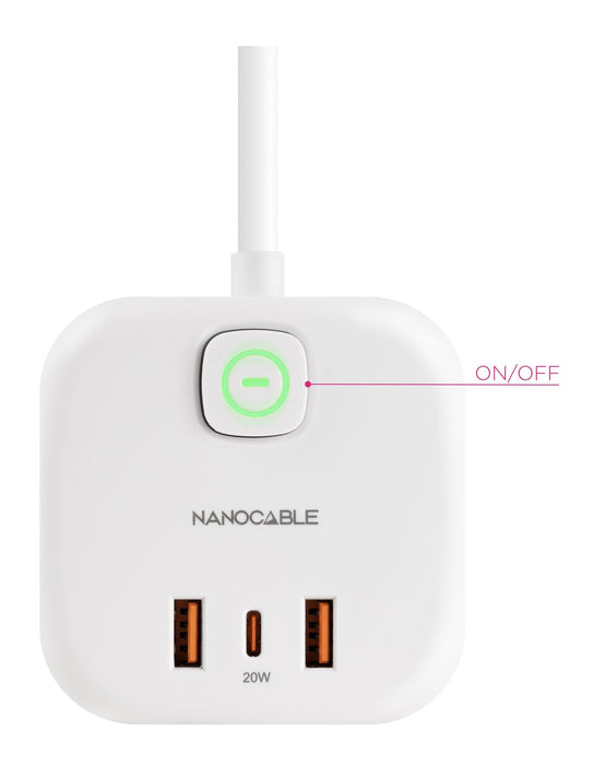 EAN 8433281016675 - Nanocable 10.37.0011 base múltiple 1,4 m 3 salidas AC imagen 2