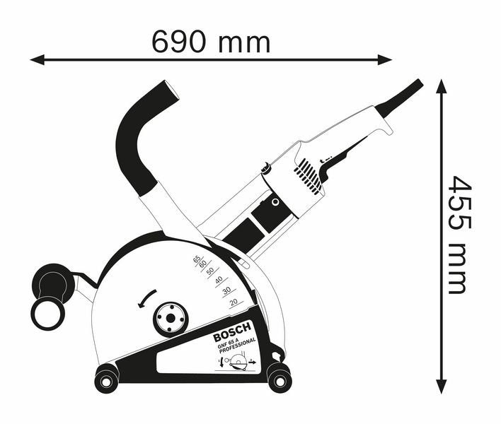 EAN 3165140244374 - Bosch 0 601 368 703 ranurador de pared 23 cm 5000 RPM 2400 W imagen 2