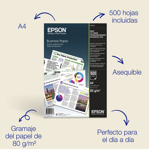 EAN 8715946552316 - Epson C13S450075 papel para impresora de inyección de tinta A4 (210x297 mm) Mate Blanco imagen 1