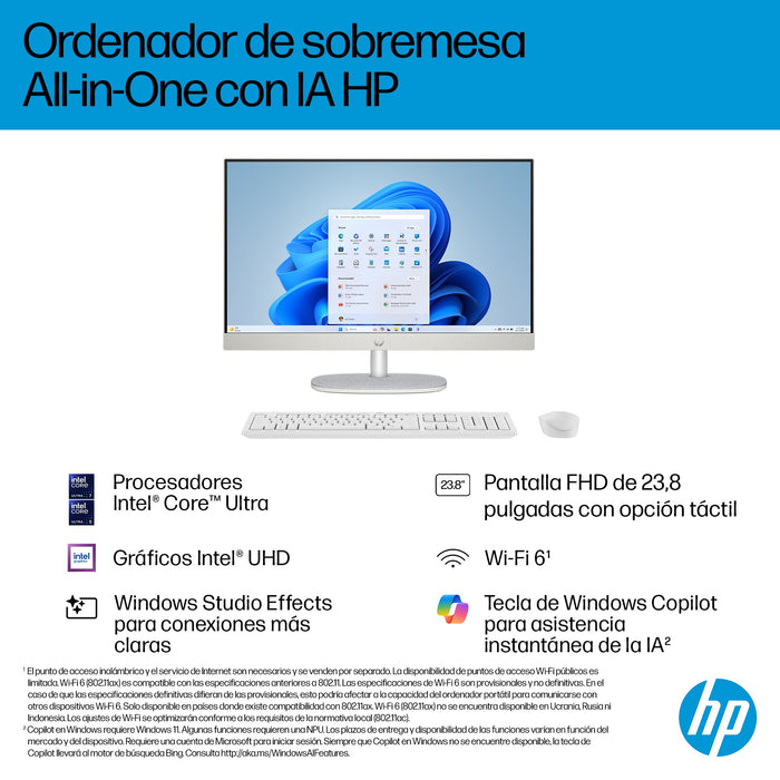 EAN 199251923227 - HP AI 24-cr2000ns Intel Core Ultra 5 225U 60,5 cm (23.8") 1920 x 1080 Pixeles PC todo en uno 16 GB DDR5-SD imagen 3