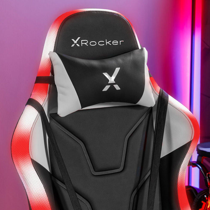 EAN 0094338230291 - X Rocker Agility eSports RGB Silla para videojuegos de PC Asiento acolchado tapizado Negro, Gris imagen 3