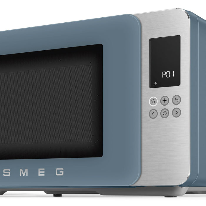 EAN 8017709356507 - Smeg MOC01SBMEU microondas Azul Microondas con grill Encimera 29 L 1450 W imagen 5