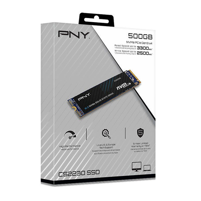 EAN 0751492756264 - PNY CS2230 500 GB M.2 PCI Express 3.0 NVMe 3D NAND imagen 7