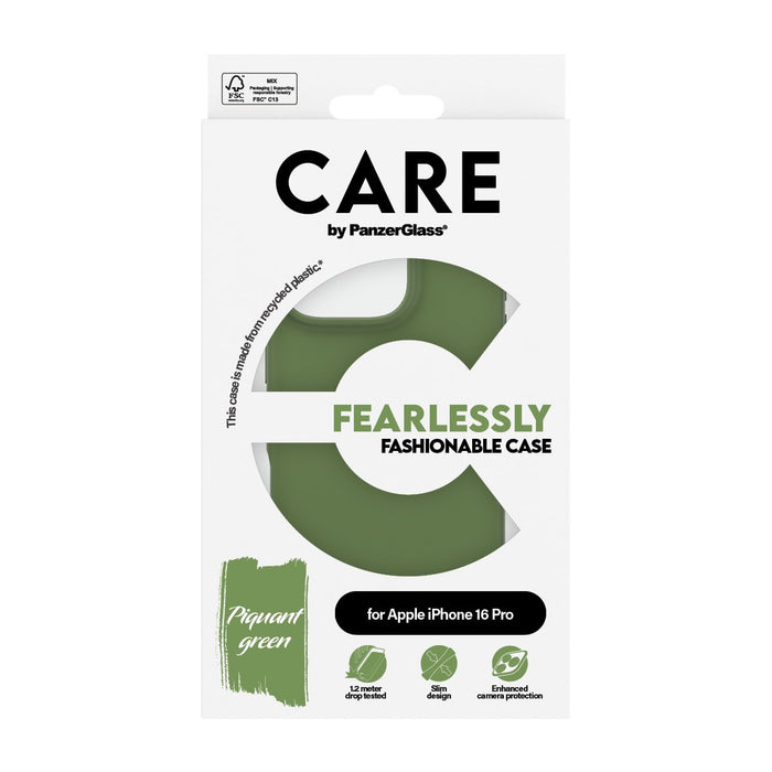 EAN 5715685004681 - PanzerGlass CARE™ by ® Case Green iPhone 16 Pro funda para teléfono móvil Verde imagen 3