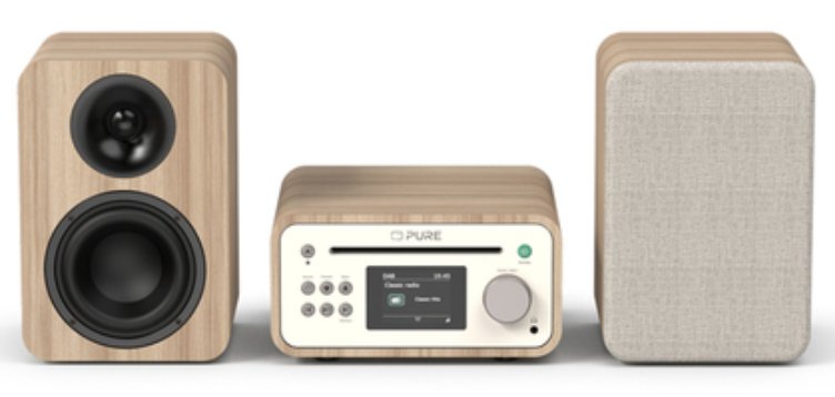 EAN 759454301859 - Pure Classic Stereo Mini Microcadena de música para uso doméstico 40 W Roble, Blanco imagen 1