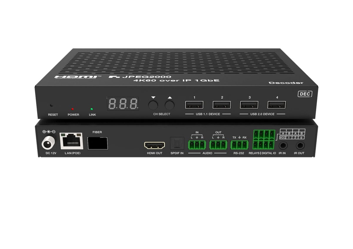 Av Over Ip 4k60hz Jpeg2000 Videowall / Matrix - Decoder — InpexOpcion