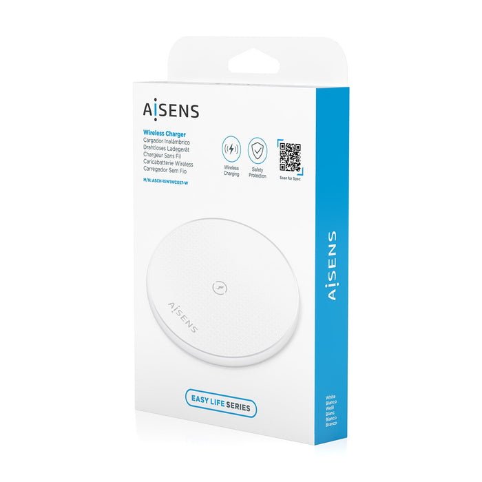 EAN 8435739903445 - AISENS ASCH-15W1WC057-W cargador de dispositivo móvil Smartphone Cargador inalámbrico Interior imagen 7