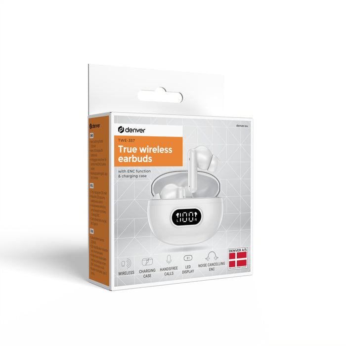 EAN 5706751091476 - Denver TWE-357 auricular y casco Auriculares True Wireless Stereo (TWS) Clip de oreja Llamadas/Música/Dep imagen 18