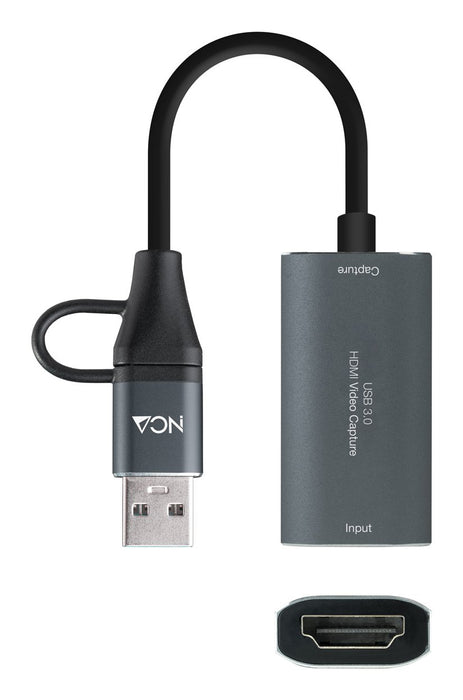 EAN 8433281017382 - Nanocable 10.15.0001 adaptador de cable de vídeo HDMI tipo A (Estándar) USB Type-C + USB Type-A Gris imagen 2