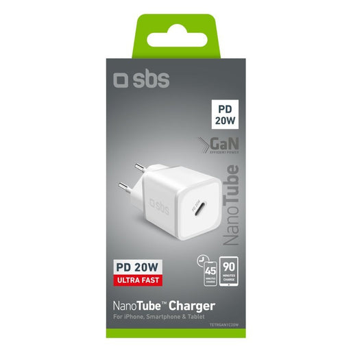 EAN 8018417444609 - SBS TETRGAN1C20W cargador de dispositivo móvil Auriculares, Altavoz portátil, Smartphone, Reloj inteligen imagen 2