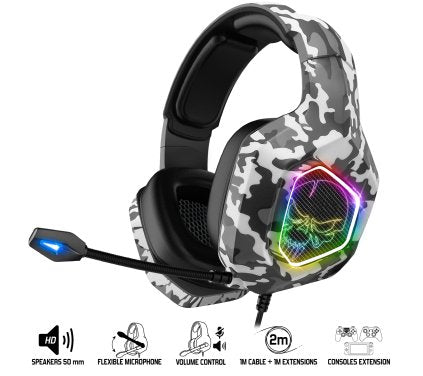 EAN 3700104424678 - Spirit of Gamer ELITE-H50 ARTIC EDITION Auriculares Alámbrico Diadema Juego Blanco, Gris imagen 2