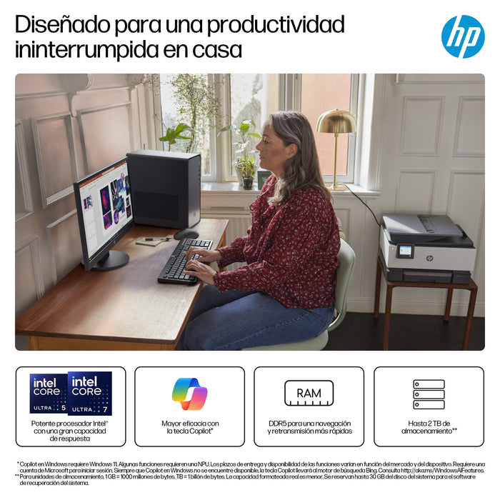 EAN 0199642962361 - HP OmniDesk M02-0021ns Intel® Core™ i5 i5-14400 16 GB DDR5-SDRAM 1 TB SSD FreeDOS Torre PC Plata imagen 7