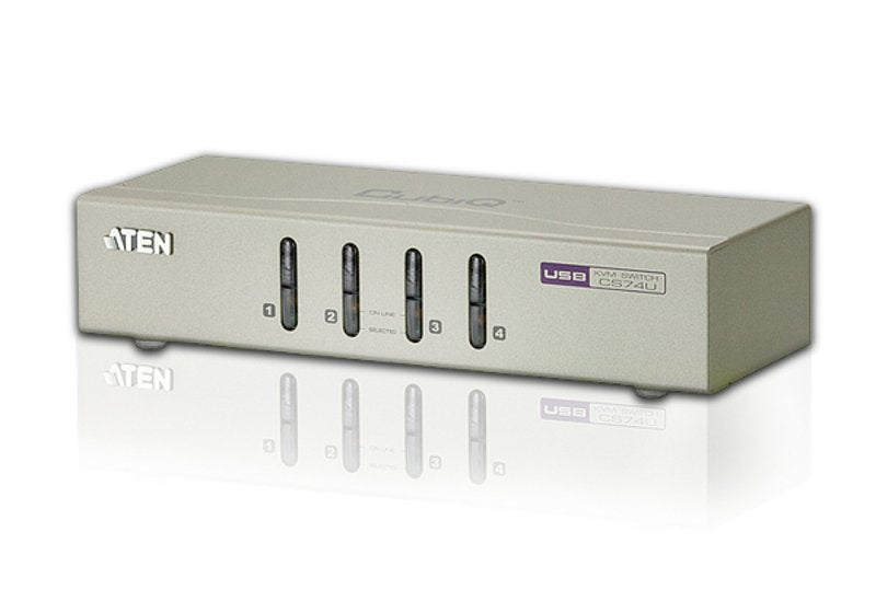 EAN 4710423773448 - ATEN CS74U-AT interruptor KVM Gris imagen 1