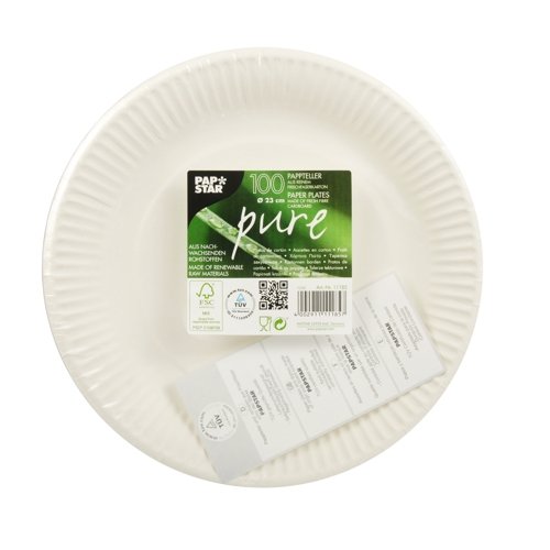 EAN 4002911111857 - Papstar 11185 plato Alrededor Papel Blanco 100 pieza(s) imagen 3