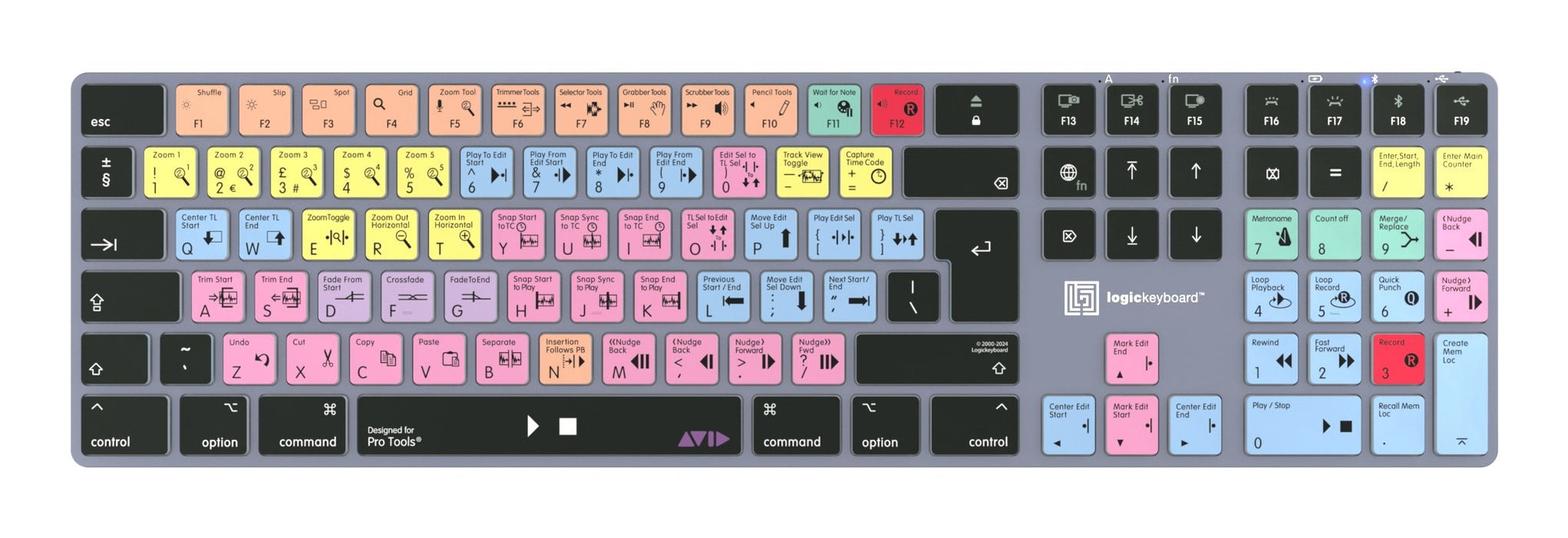 EAN 5707795022082 - Logickeyboard LKB-PT-TM teclado Oficina Bluetooth QWERTY Francés Gris, Titanio imagen 2