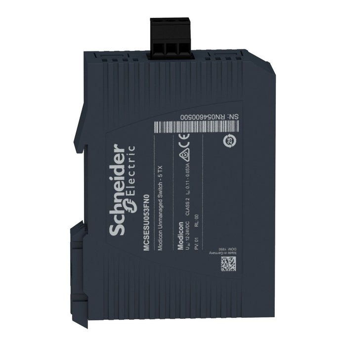 EAN 3606481029546 - Schneider Electric MCSESU053FN0 switch No administrado Fast Ethernet (10/100) Carril DIN Negro imagen 2