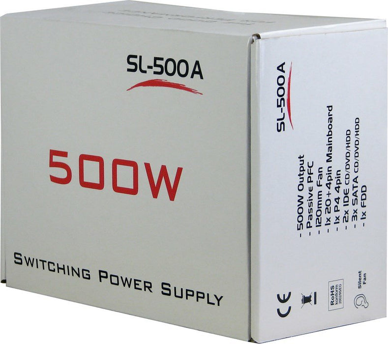 EAN 4260133120891 - Inter-Tech SL-500A unidad de fuente de alimentación 500 W 20+4 pin ATX ATX Gris imagen 5