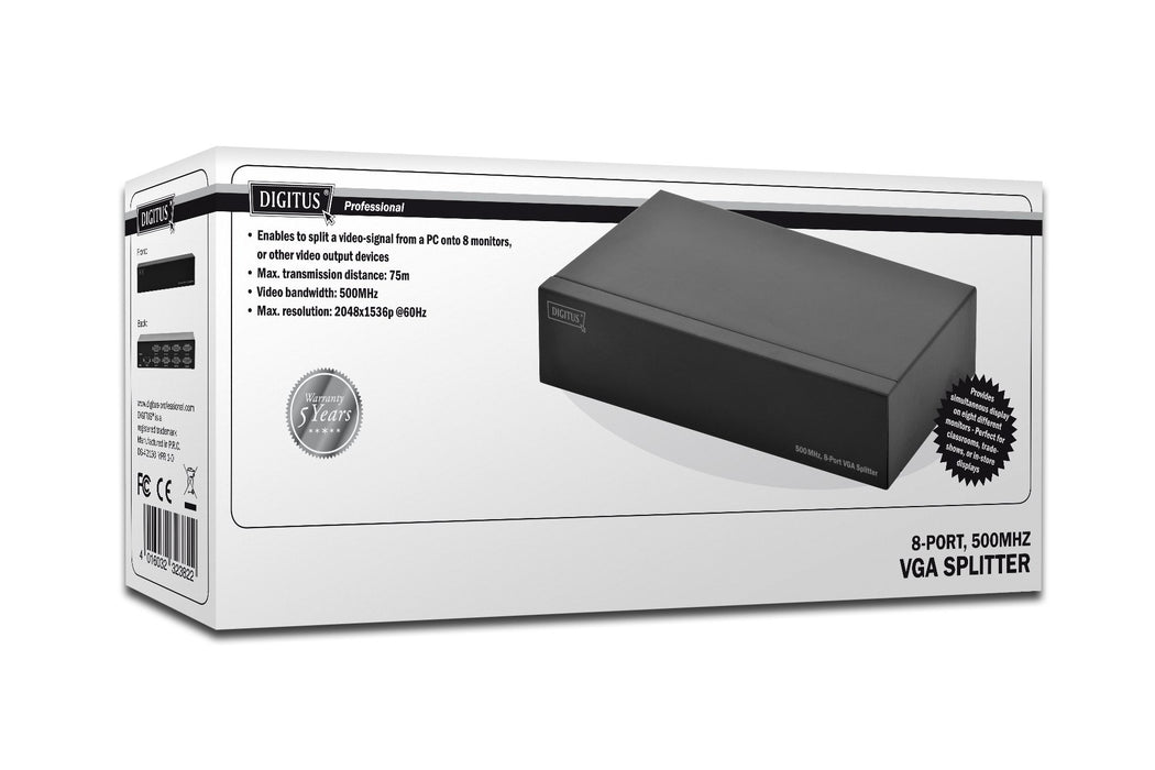 EAN 4016032323822 - Digitus DS-42130 divisor de video VGA 8x VGA imagen 4