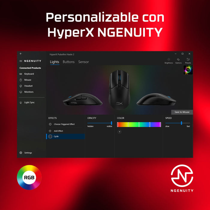 EAN 0196786272523 - HyperX Pulsefire Haste 2 Wired Black Gaming Mouse ratón Juego Ambidextro USB tipo A 26000 DPI imagen 9