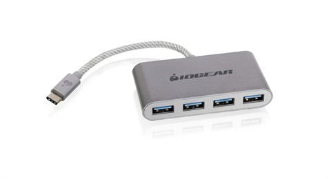 EAN 881317513748 - iogear HUB-C USB 3.2 Gen 2 (3.1 Gen 2) Type-C 5000 Mbit/s Plata imagen 1
