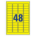 EAN 4004182061039 - Avery L6103-20 etiqueta autoadhesiva Rectángulo Permanente Amarillo 960 pieza(s) imagen 2
