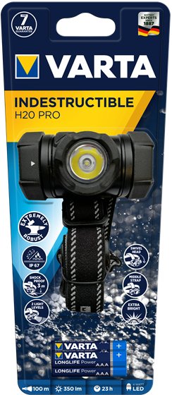 EAN 4008496987177 - Varta INDESTRUCTIBLE H20 PRO Negro Linterna con cinta para cabeza LED imagen 3