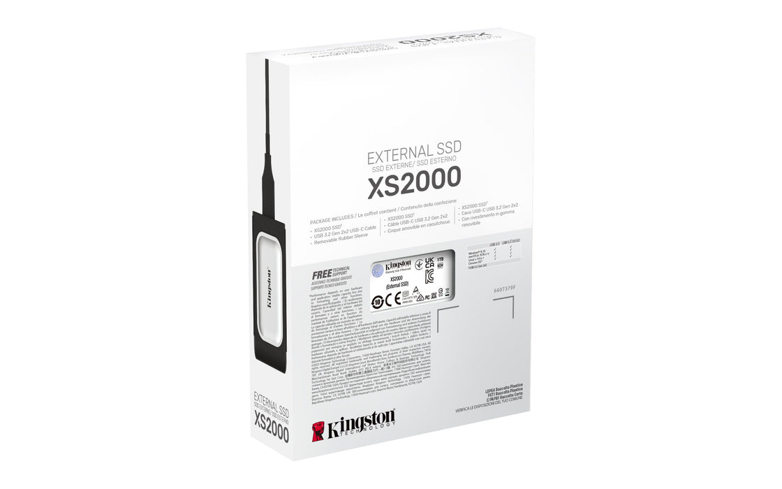 EAN 0740617321340 - Kingston Technology XS2000 1 TB USB Tipo C 3.2 Gen 2 (3.1 Gen 2) Negro, Plata imagen 7