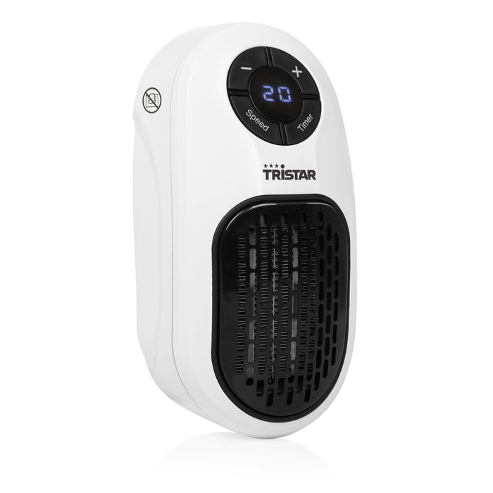 EAN 8713016089656 - Tristar KA-5084 calefactor eléctrico Interior Negro, Blanco 400 W Ventilador eléctrico imagen 1