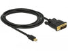 EAN 4043619839896 - DeLOCK 83989 adaptador de cable de vídeo 2 m Mini DisplayPort DVI-D Negro imagen 2