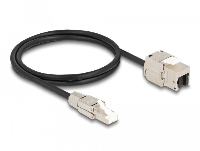 EAN 4043619872060 - DeLOCK 87206 cable de red Negro, Plata Cat6a S/FTP (S-STP) imagen 1