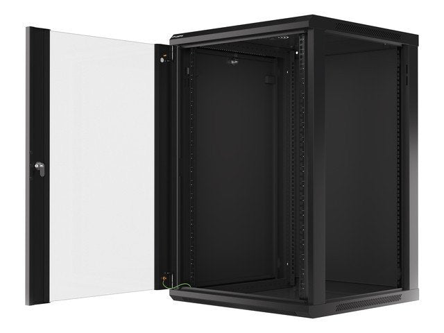 EAN 5901969403237 - Lanberg WF01-6618-10B armario rack 18U Bastidor de pared Negro imagen 3