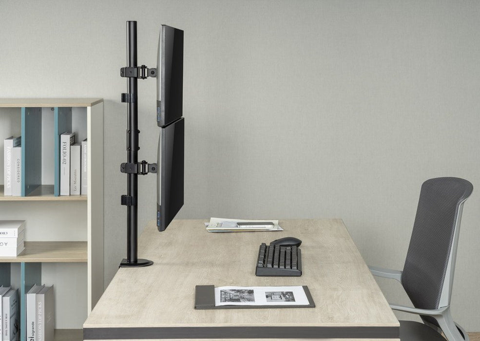 EAN 8716309127592 - Gembird MA-D2-02 soporte para monitor 81,3 cm (32") Escritorio Negro imagen 10