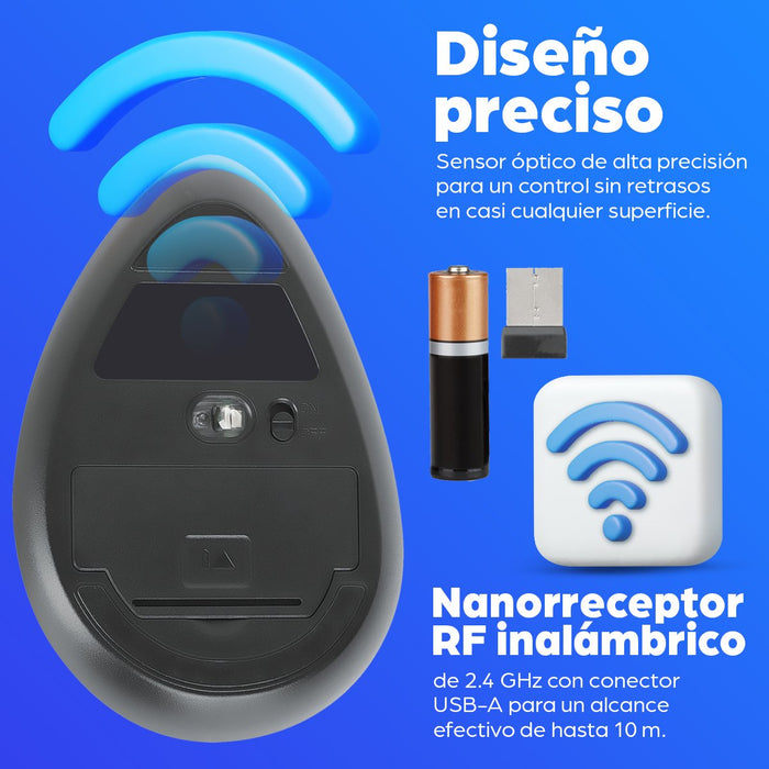 EAN 0766623190336 - Manhattan 190336 ratón Oficina mano derecha RF inalámbrico Óptico 1600 DPI imagen 14