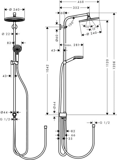 EAN 4011097775913 - Hansgrohe Crometta S sistema de ducha Cromo imagen 2