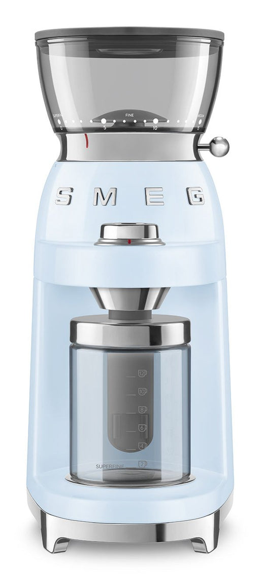 EAN 8017709355289 - Smeg CGF03PBEU molinillo de café 150 W Azul imagen 1