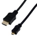 EAN 3700224722647 - MCL MC386-2M cable HDMI HDMI tipo A (Estándar) HDMI tipo D (Micro) Negro imagen 1