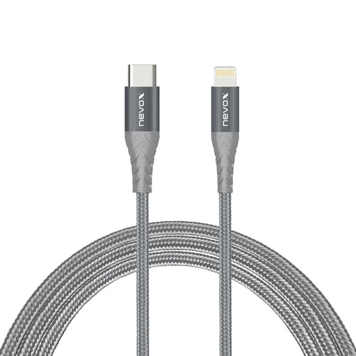 EAN 4250686408843 - nevox 1884 cable de conector Lightning 0,5 m Gris, Plata imagen 1