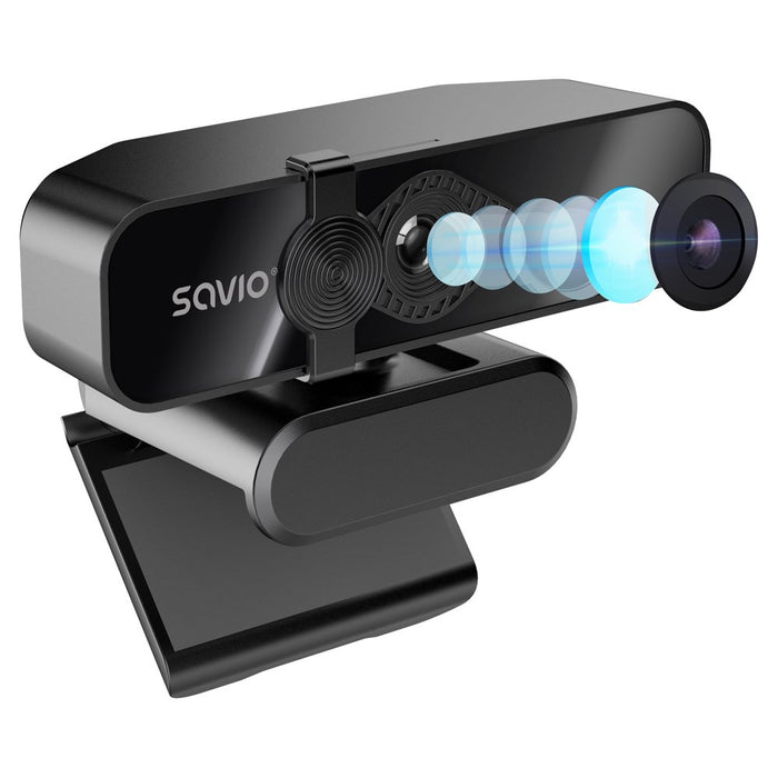 EAN 5907264119903 - Savio CAK-06 cámara web 3840 x 2160 Pixeles USB Negro imagen 3
