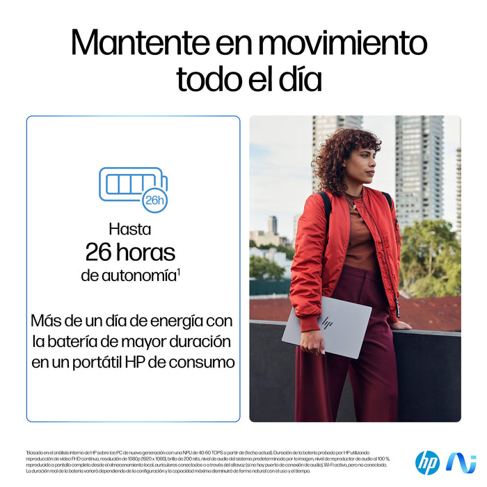 EAN 0198701252214 - HP OmniBook X 14-fe0008ns Copilot+ PC Qualcomm Snapdragon X1E-78-100 Portátil 35,6 cm (14") Pantalla táct imagen 8