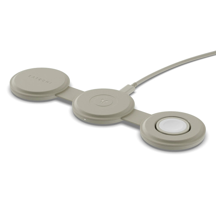 EAN 810086361984 - Satechi OntheGo 3-in-1 Auriculares, Smartphone, Reloj inteligente Blanco USB Cargador inalámbrico Carga rá imagen 2