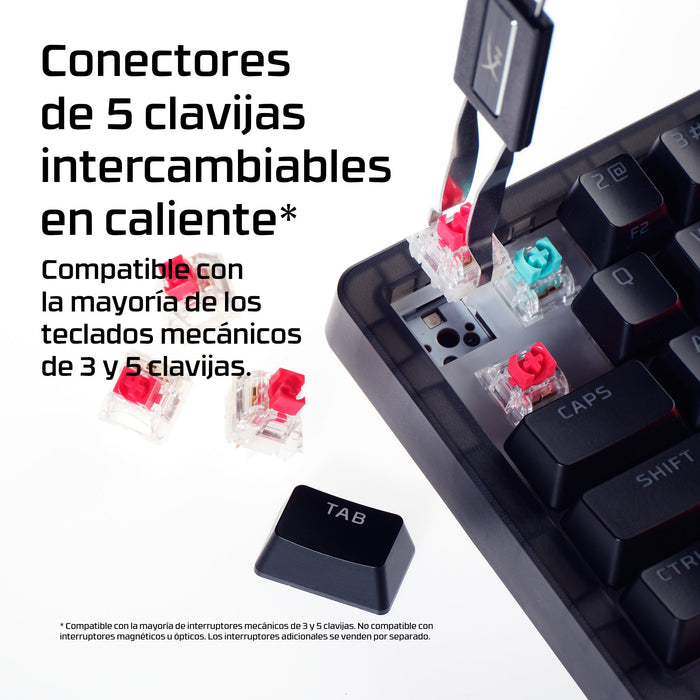 EAN 0198828944597 - HyperX Origins 2 65 teclado Juego USB Negro imagen 7
