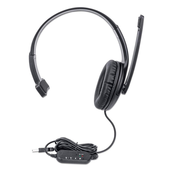 EAN 0766623179874 - Manhattan 179874 auricular y casco Auriculares Alámbrico Diadema Oficina/Centro de llamadas USB tipo A Ne imagen 6
