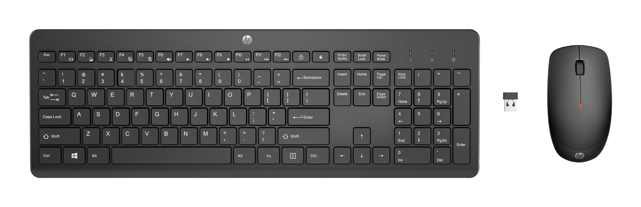 EAN 0195122117887 - HP 230 Wireless Mouse and Keyboard Combo teclado Ratón incluido Oficina RF inalámbrico Negro imagen 1