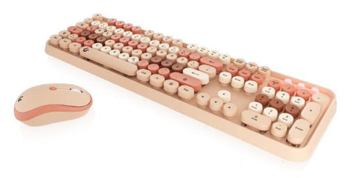 EAN 4250078173472 - KeySonic KSKM-8200M-RF (DE) teclado Ratón incluido Oficina RF inalámbrico QWERTZ Alemán Beige, Marrón, Ro imagen 1