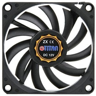 EAN 4260120531051 - Titan TFD-7010M12Z sistema de refrigeración para ordenador Carcasa del ordenador Ventilador 7 cm Negro imagen 2