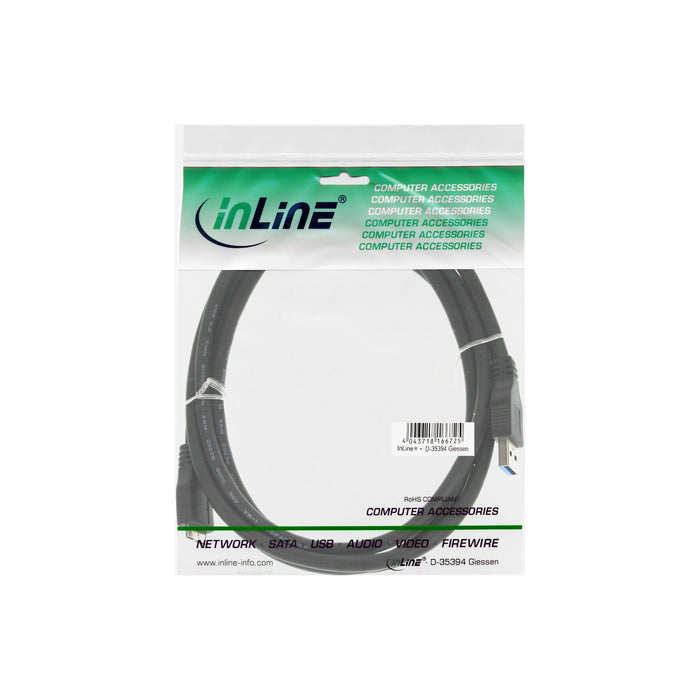 EAN 4043718153800 - InLine 4043718153800 cable USB USB 3.2 Gen 1 (3.1 Gen 1) 2 m USB A Micro-USB B 5 Gbit/s Negro imagen 3