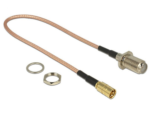 EAN 4043619130245 - DeLOCK 13024 cable coaxial RG-316 0,25 m F SMB Marrón imagen 1