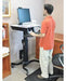 EAN 0698833015966 - Ergotron WorkFit-C, Single HD Sit-Stand Workstation Negro, Gris Carro multimedia imagen 3