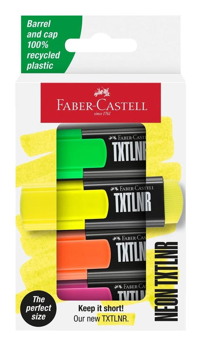 EAN 4005401542049 - Faber-Castell 154204 marcador 4 pieza(s) Verde, Naranja, Rosa, Amarillo imagen 1